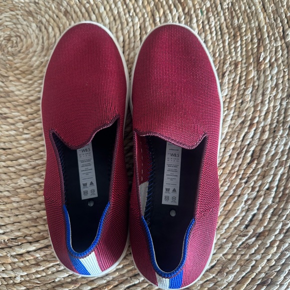 Rothy's Slip On Red Garnet Retired Sneaker 8.5 fall classic slip on casual - Picture 7 of 9